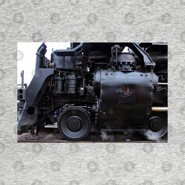 Big Boy 4014 shot closeup in Ellsworth Kansas with Steam by ROBERTDBROZEK